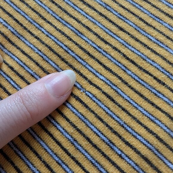 ZARA Striped Mustard Yellow Boat Neck top, Size M - Picture 12 of 12